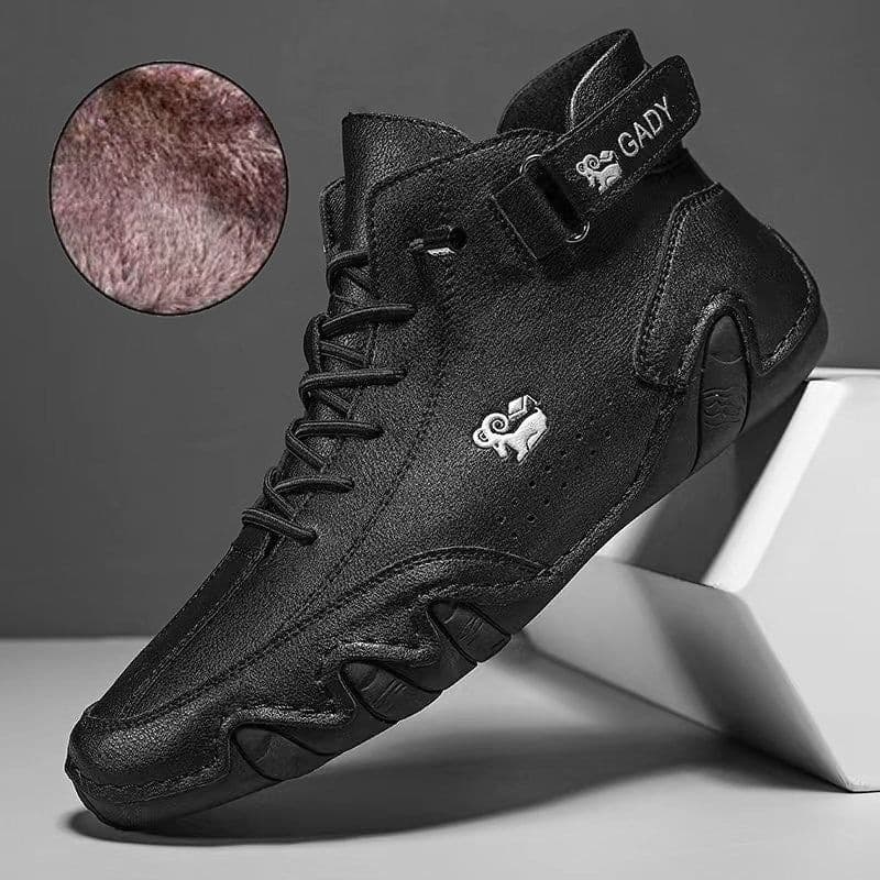 image-Explosive Didi Ram men's shoes high-top cotton shoes men's casual shoes winter plus velvet thickened shoes Martin boots men's models