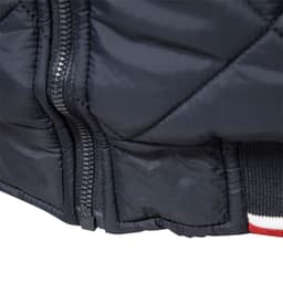 image-Mens Hooded Cotton Padded Jacket With Zip Front Solid Color Grey