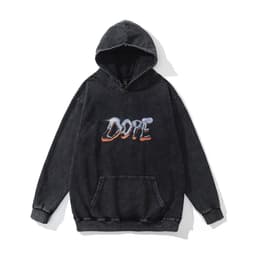 image-Cotton Fleece Hoodie - Kangaroo Pocket Loose Fit XXL
