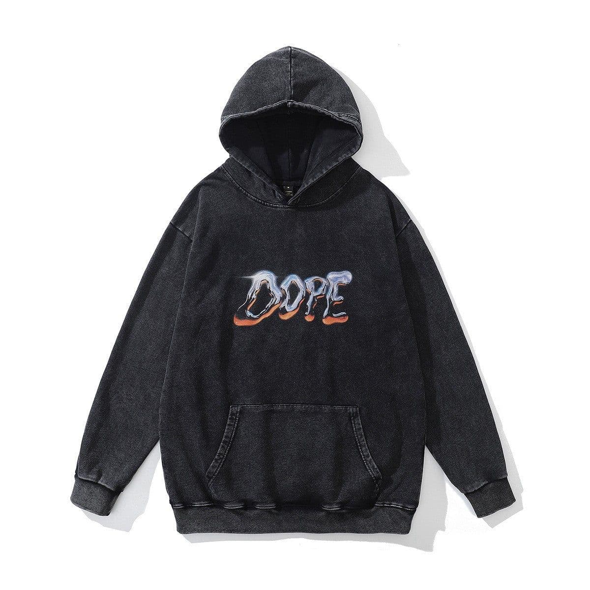 image-Cotton Fleece Hoodie - Kangaroo Pocket Loose Fit XXL