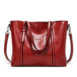 image-ANNMUU Tote Bag - Brown PU Leather Shoulder Bag