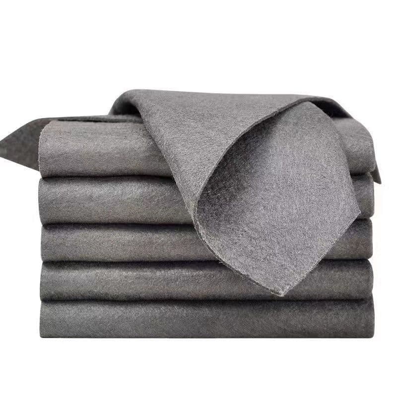 image-South Korean Lvshun Non-Woven Magic Rag - 20*30CM Dark Gray, No Shed, Glass Wipe