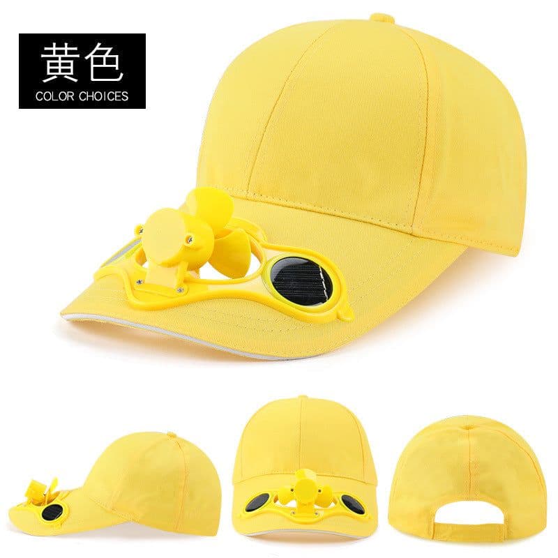 image-Men's Solar Fan Hat with Logo