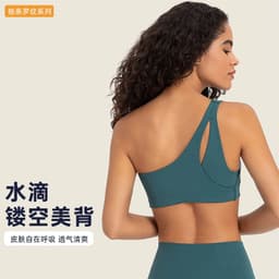 image-SPR Ribbed Sports Bra - Water Drop Hollow Back