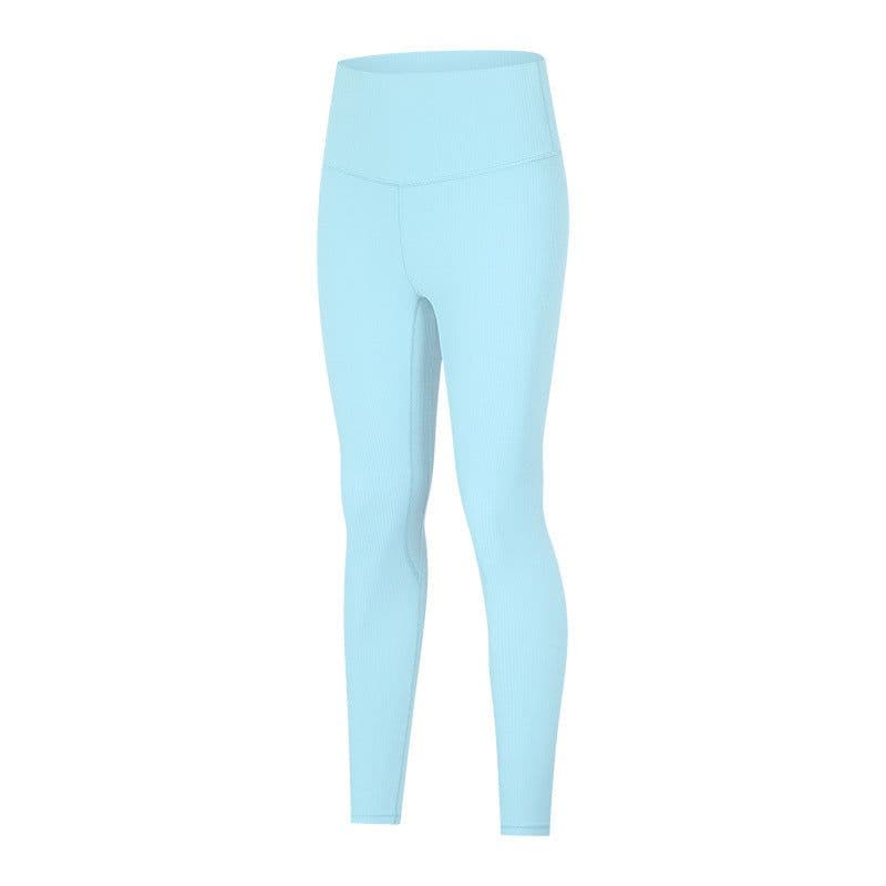 image-SPR Women's Ribbed Yoga Tights - High-Elastic