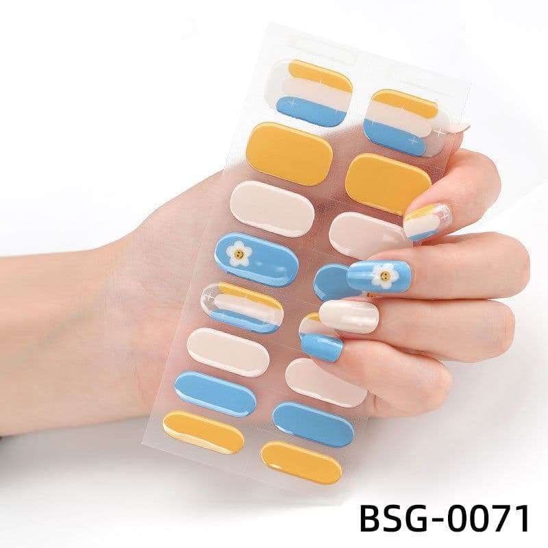 image-Gel Nail Stickers - Star Pattern Princess Series