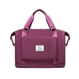 image-Dual-purpose backpack large-capacity short-distance travel bag expandable folding bag business trip luggage bag female fitness waiting bag