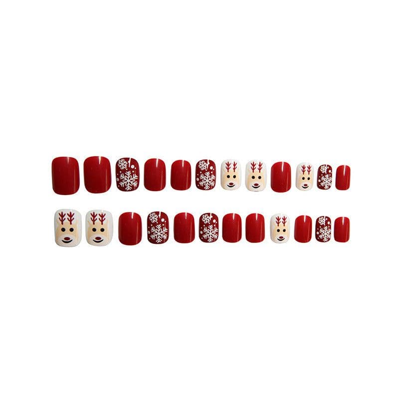 image-Nail Art Fake Nails Stickers Patches Wearable
