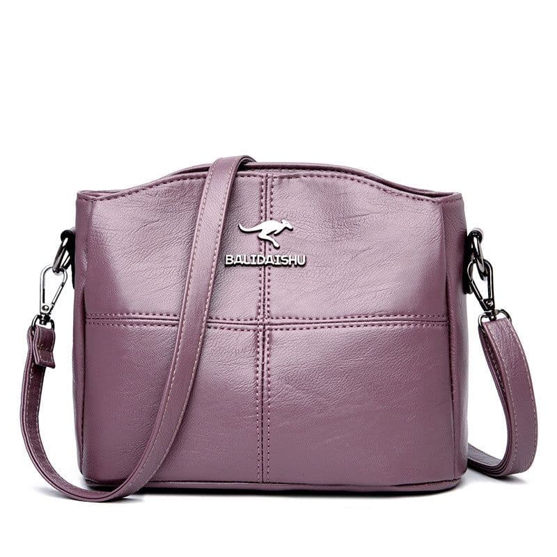 image-ZIWU Women's Shoulder Bag - Purple PU Bucket Bag