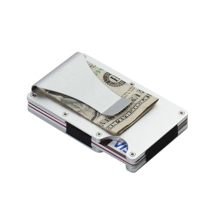 image-RFID Blocking Aluminum Alloy Wallet - Large Capacity Credit Card Holder