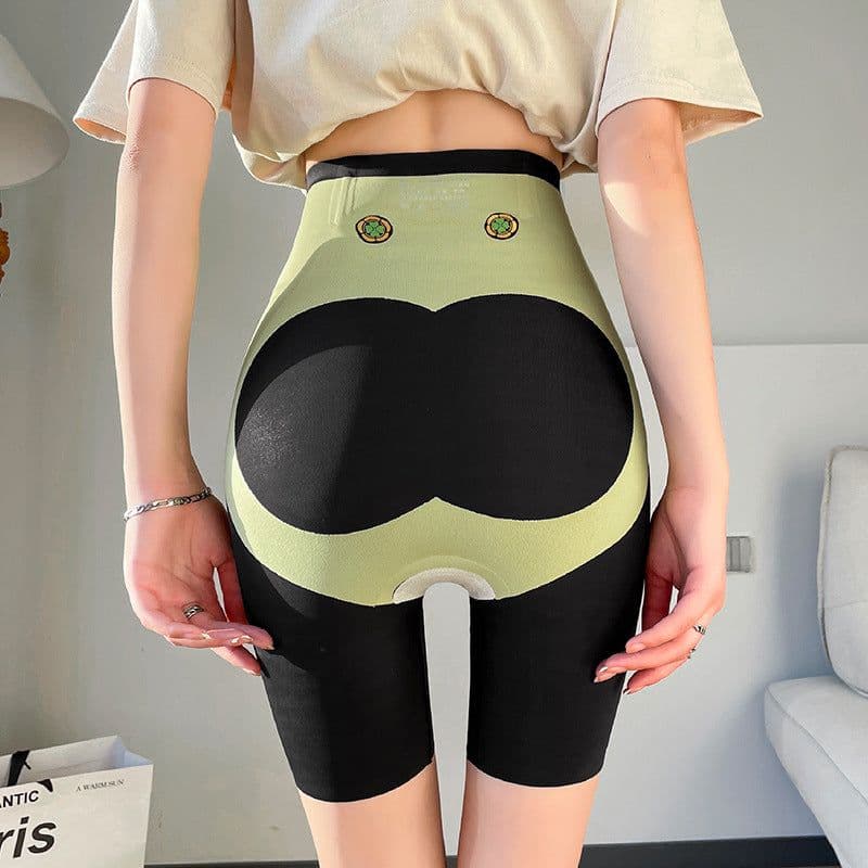 image-Postpartum Body Shaping Yoga Pants - Nylon Crotch Safety