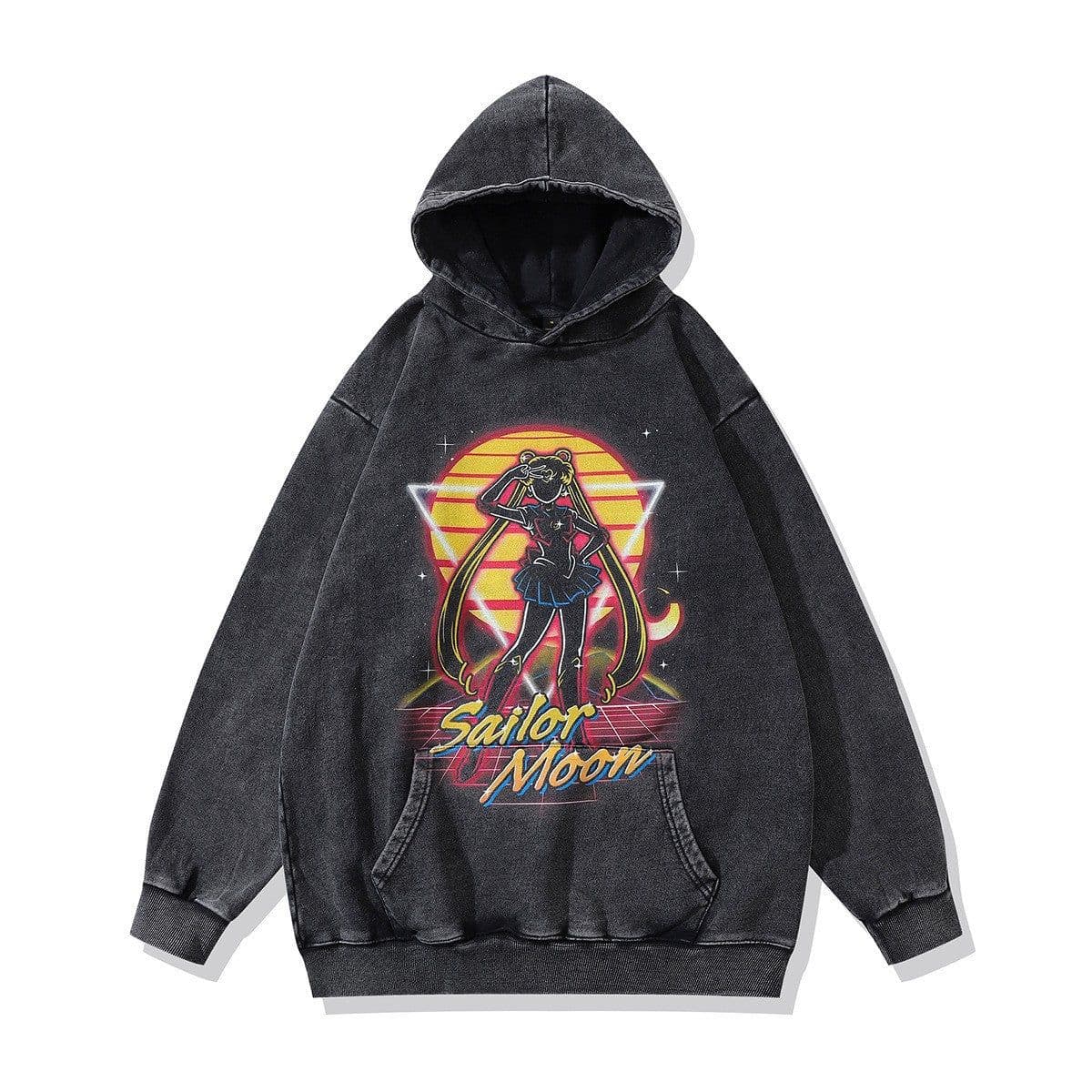 image-Cotton Fleece Hoodie - Kangaroo Pocket Loose Fit XXL
