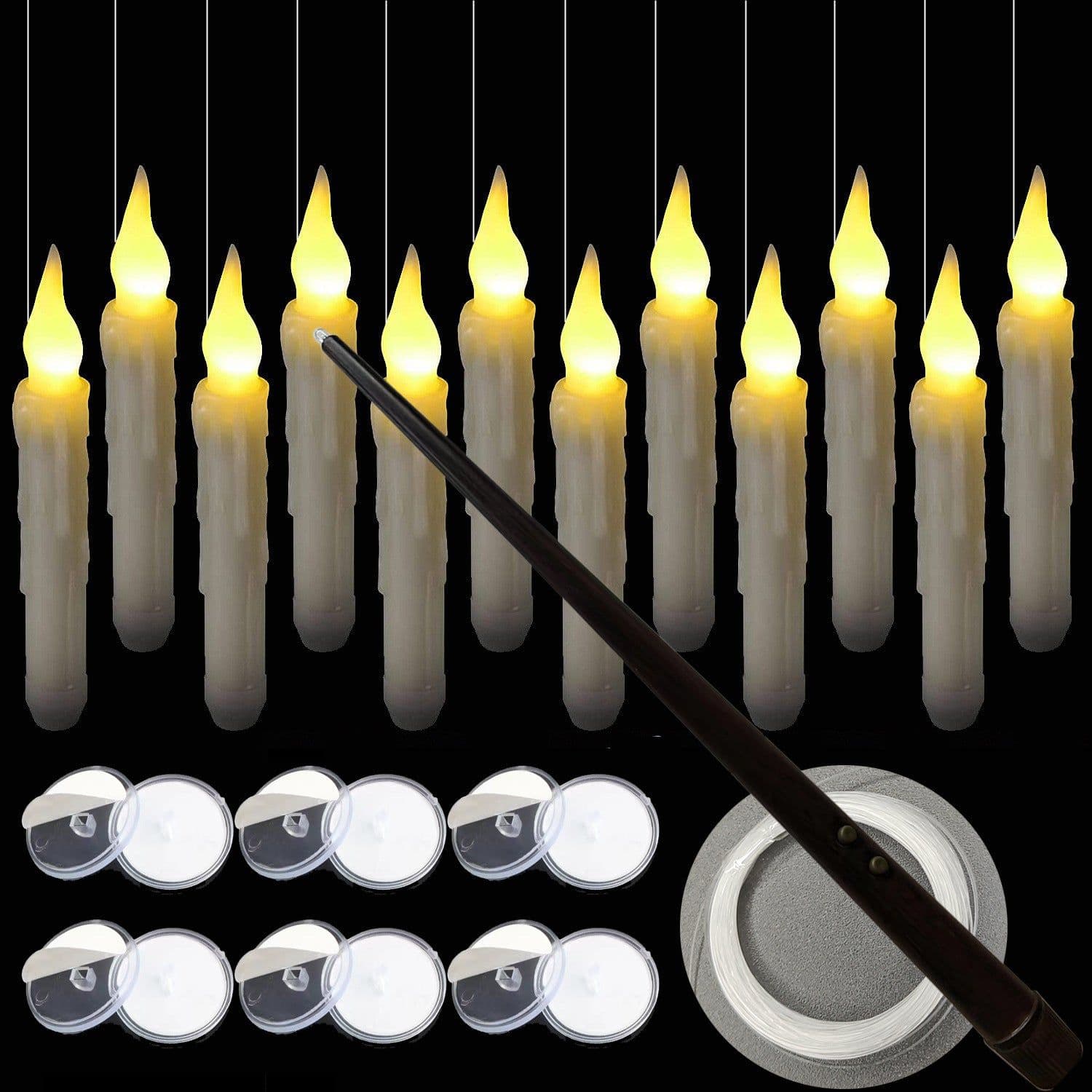 image-Harry Potter Magic Wand Remote Control Decorative Candle for Halloween Party