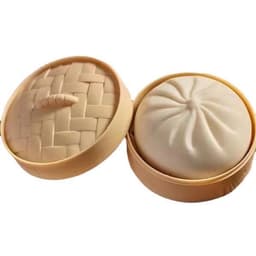 image-Simulation Steamed Bun Stress Toy - Green