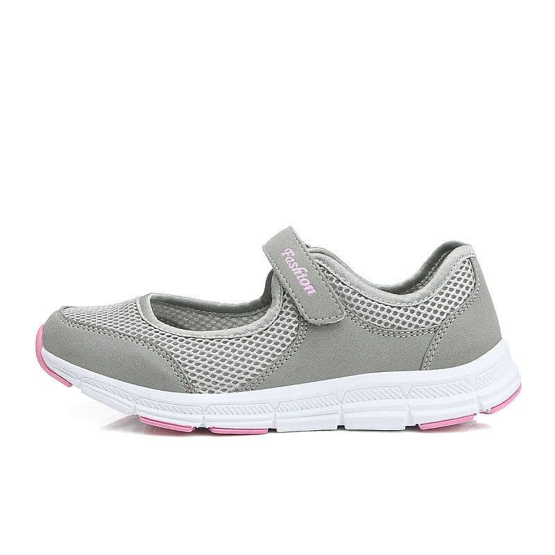 image-Women's Mesh Walking Shoes - Flat Breathable Dance Shoes