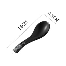 image-Creative Ceramic Spoon - Sesame Gold Flower