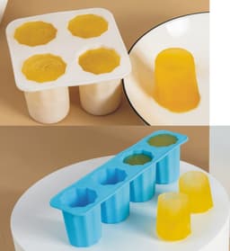 image-LHS Ice Tray - Silicone Square White Quick Freeze