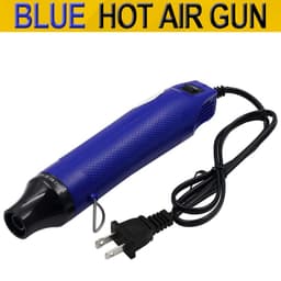 image-Color 110V Flat Plug US Standard Hot Air Gun Heat Shrink Film Soft Pottery Rubber Seal Convex Powder DIY Tool Manual Hair Dryer