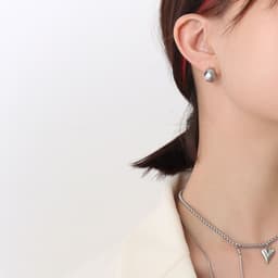 image-Personalized Diamond Earrings - Titanium Steel 18K Geometric Style - Hot-Selling 2023