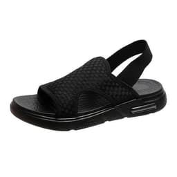 image-Men's Black Sandals Size 48 - Casual Beach Wear
