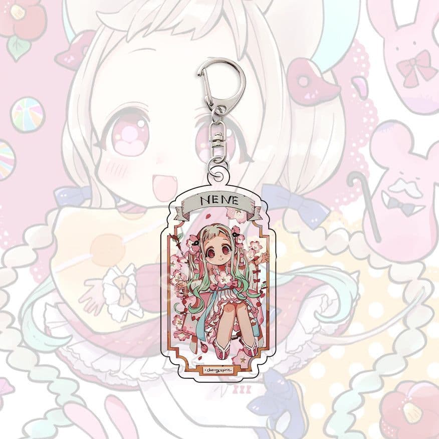 image-Hanako-kun Anime Keychain - 6cm Acrylic Pendant School Bag Accessorize