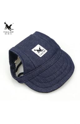 image-Canvas Denim Baseball Cap for Dogs - XL, Sun Visor, Camouflage Beach Hat