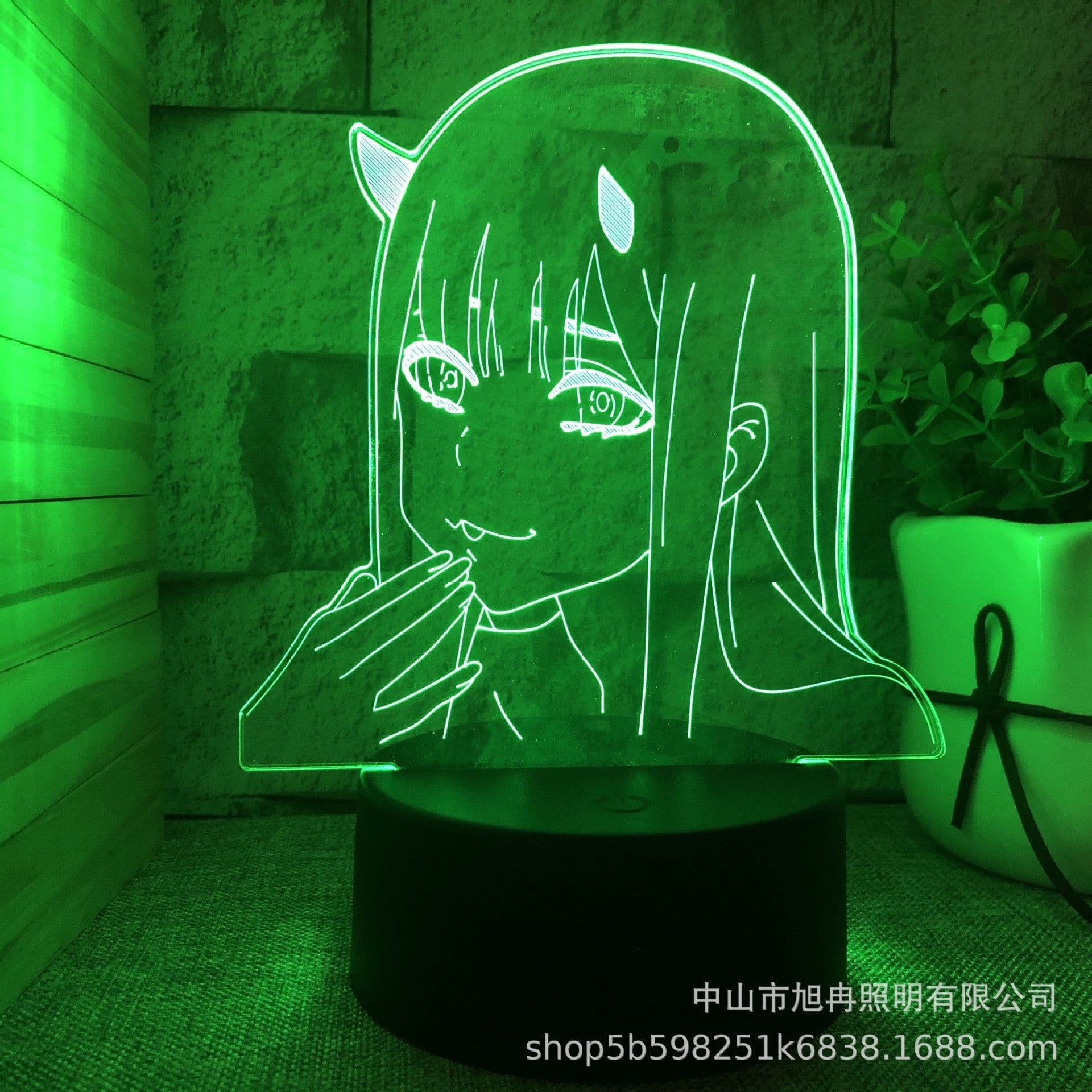 image-3D Night Light LED USB Desk Lamp Touch Remote Control Modern Minimalist