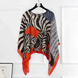 image-Silk Scarf Shawl - Women's Summer Sunscreen Large
