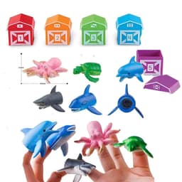 image-Rainbow House Montessori Counting Toys - Dinosaur Series 5-Pack for Kids
