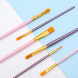 image-Boyixuan 10-Piece Brush Set - Oil Painting Acrylic Gouache
