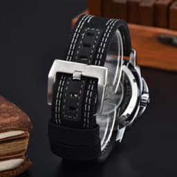 image-Men’s Mechanical Watch 43mm Round Waterproof Stainless Steel Buckle