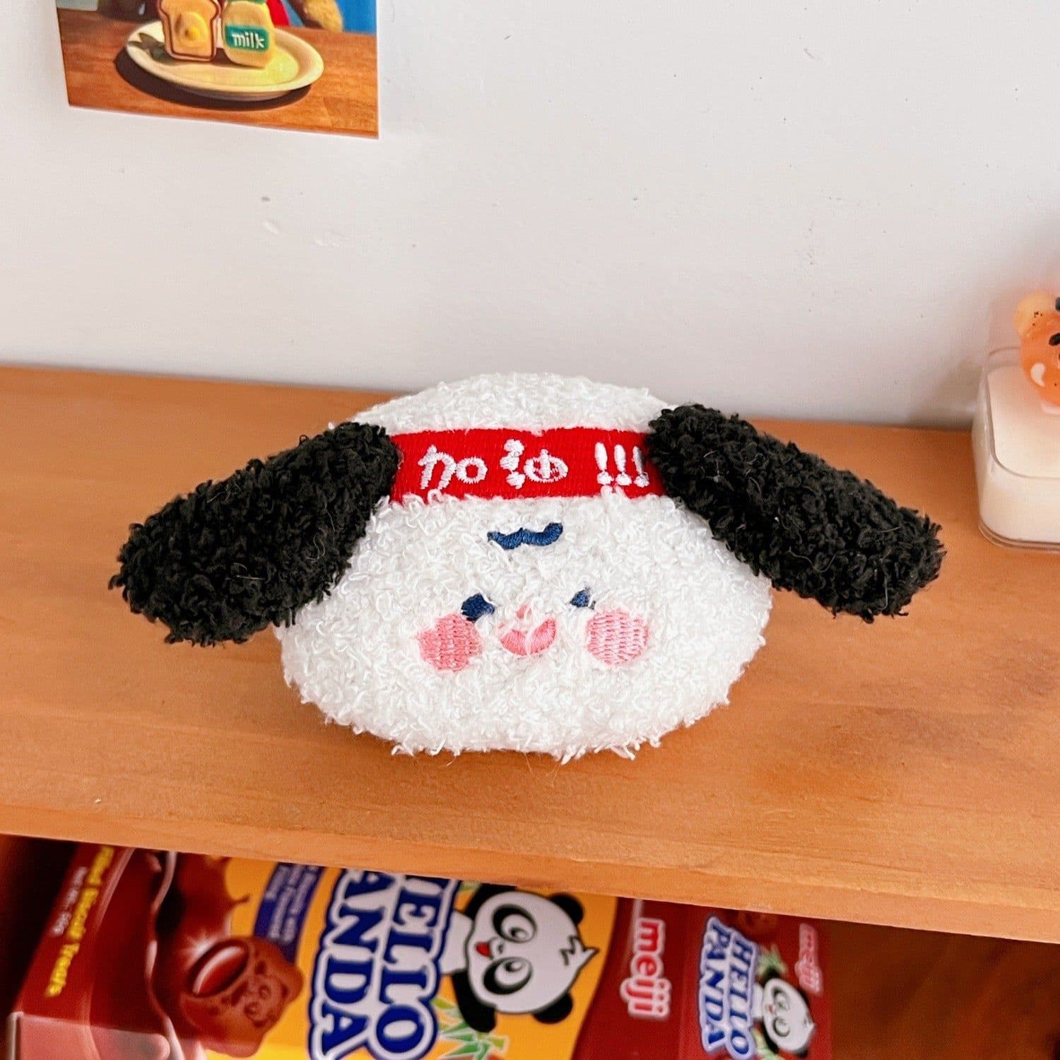 image-Tengyi Youpin 11cm Plush Pendant Doll Keychain Black Ear Puppy