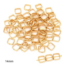 image-DIY Plastic Resin Heart Shape Beads - 25pcs Gold/White/K Set