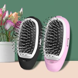 image-Ionic Electric Hairbrush - Negative Ion Anti-static