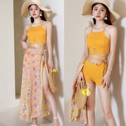 image-Danziman Yellow Bikini - XL Conservative Surf Swimwear