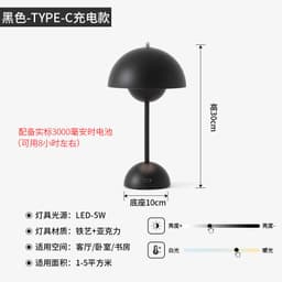 image-Nordic Mushroom Table Lamps - Cross-border Sale - Low Prices
