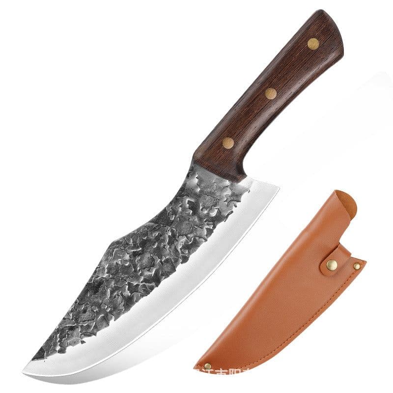 image-Curved Back Butcher Knife 19.7" Stainless Steel