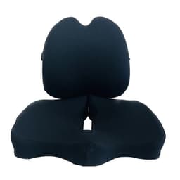 image-Office Chair Lumbar Cushion - Blue Memory Foam Backrest Pillow for Pregnant Women