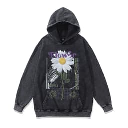 image-Cotton Fleece Hoodie - Kangaroo Pocket Loose Fit XXL