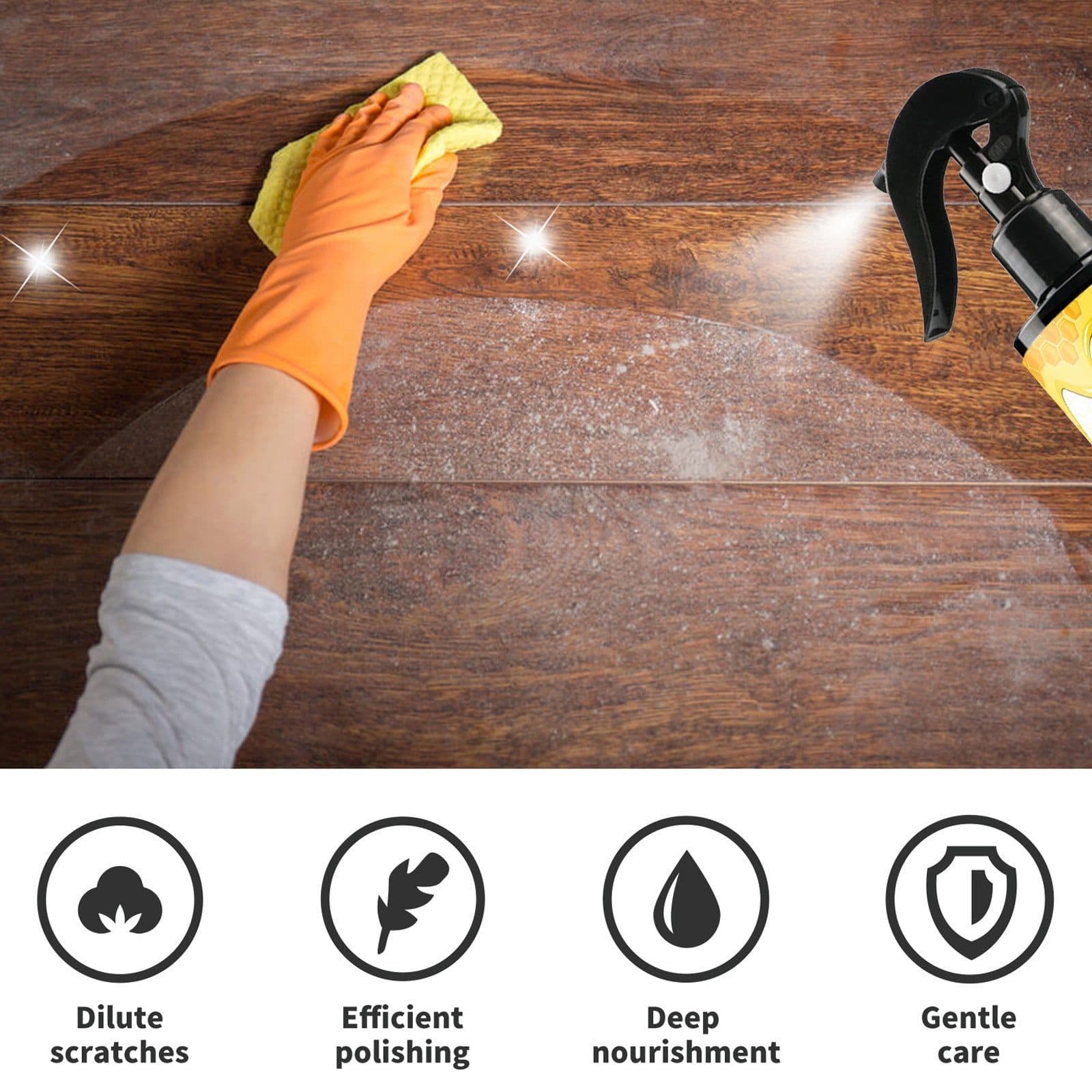 image-OUHOE Beeswax Furniture Polish Spray 120ml