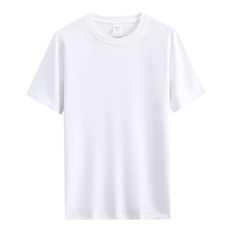image-White Cotton T-Shirt Men Women Short Sleeve Summer