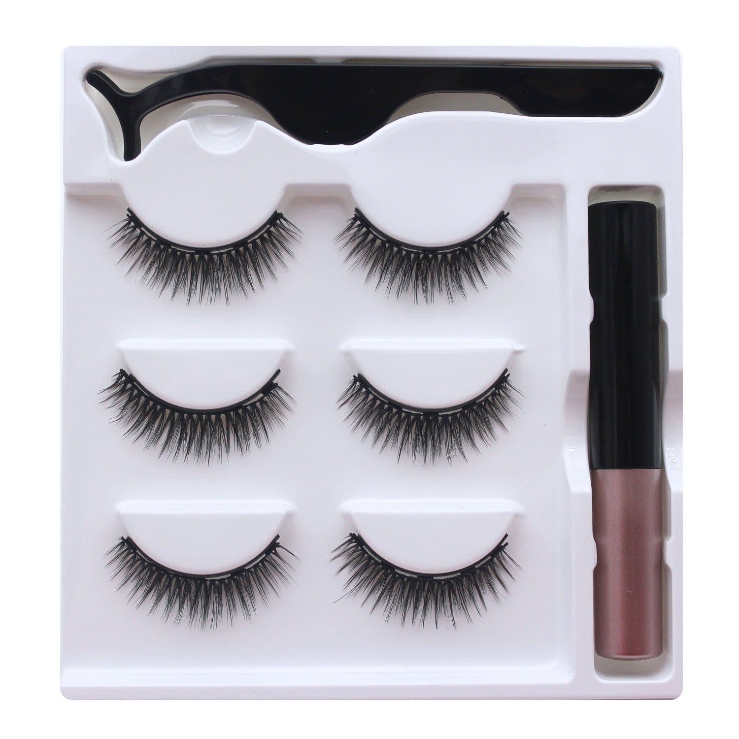 image-Magnetic False Eyelashes 5 Pairs 8-15mm Thick