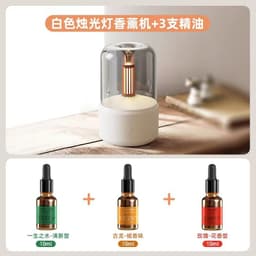 image-Output: 2022 Candlelight Aromatherapy USB Humidifier Desktop - Atmosphere (65 characters)