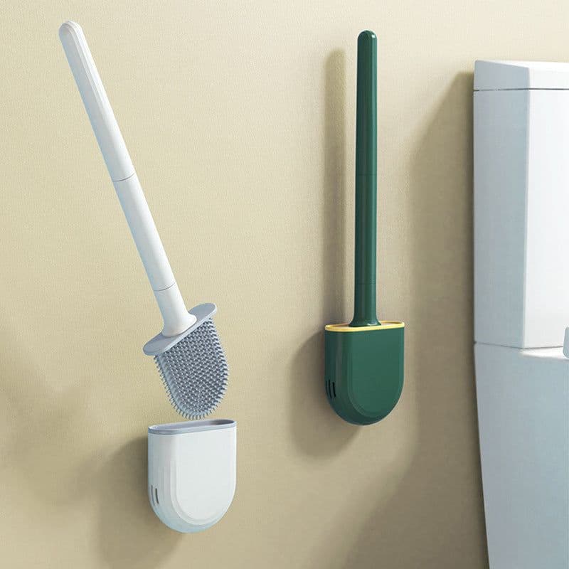 image-Toilet Brush - Silicone Head PP+TPR Mini