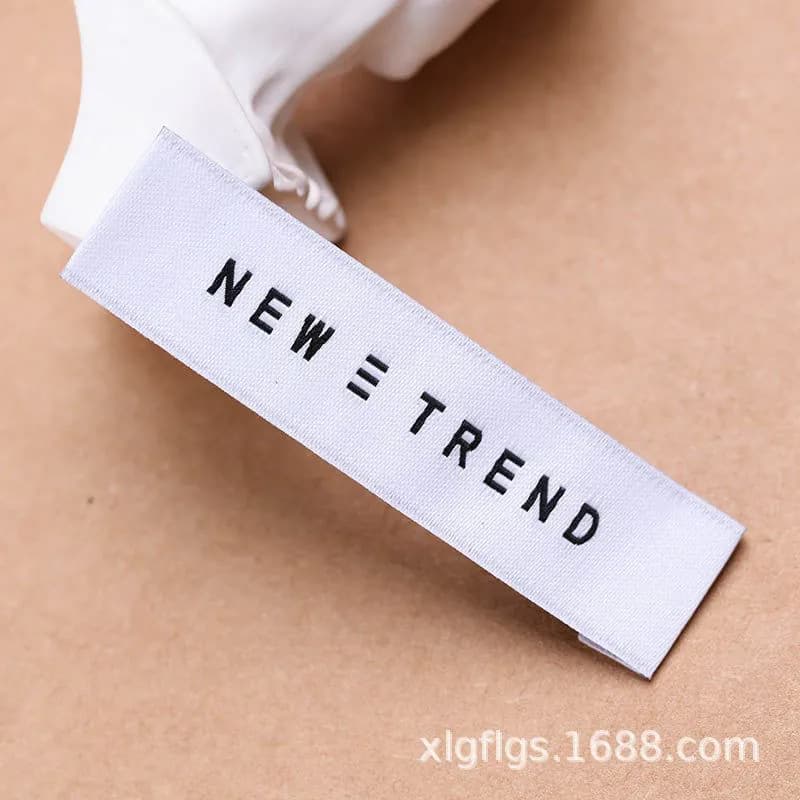 image-Woven Label - Polyester Pink Custom