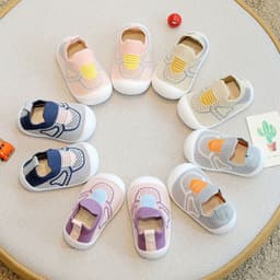 image-Toddler Non-slip Shoes - Purple Pink, 24-48 Months, Mesh