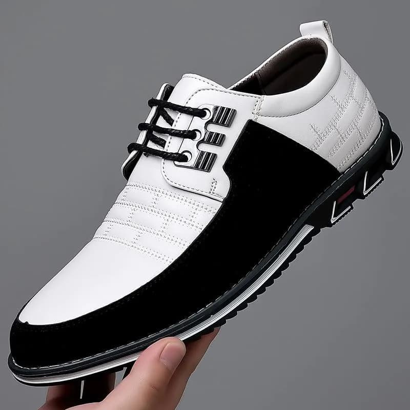 image-Milton 9906 cross-border three-color large-size casual leather shoes OPP bag packaging without shoe box 38-52 in stock