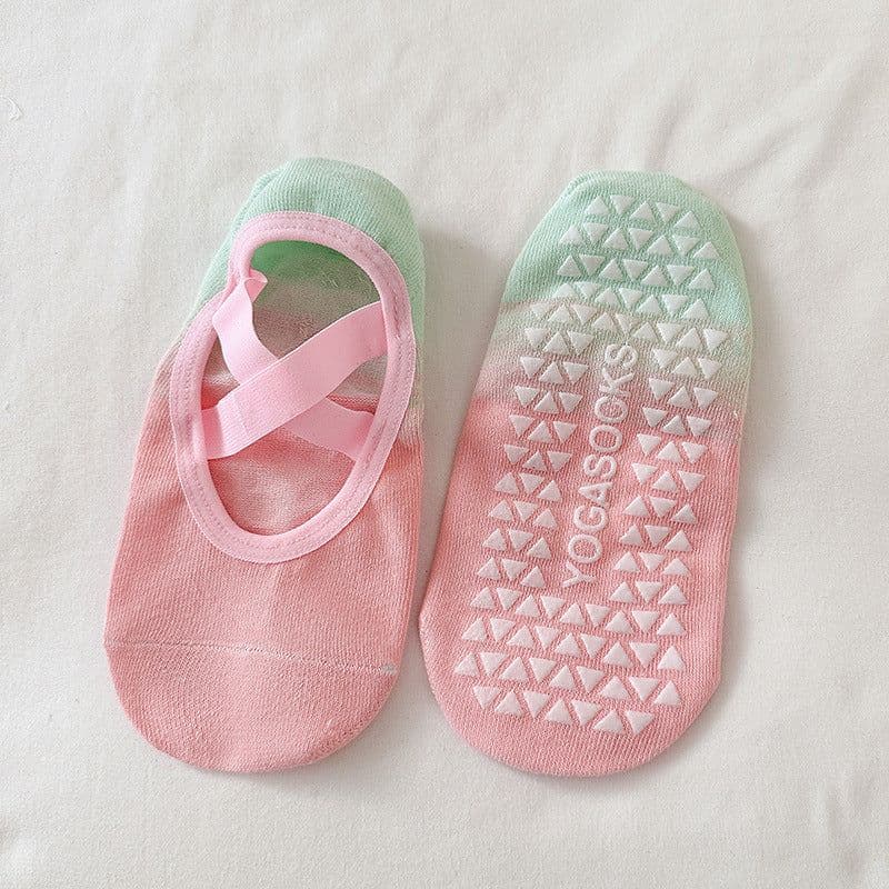 image-Gradient Color Yoga Socks Women's - Non-Slip