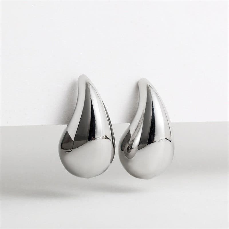 image-Metal Drop Earrings - Retro Design Women's Fashion