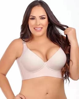 image-Nylon Bra 3/4 Cup Black Size 50 - Fixed Straps